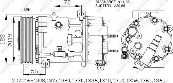 NRF 32772 - Compresor, climatizare aaoparts.ro