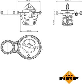 NRF 725094 - Termostat,lichid racire aaoparts.ro