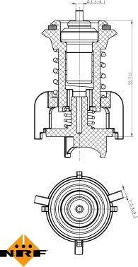 NRF 725095 - Termostat,lichid racire aaoparts.ro