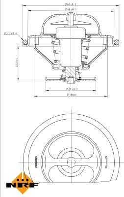 NRF 725096 - Termostat,lichid racire aaoparts.ro