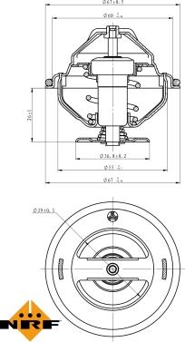 NRF 725098 - Termostat,lichid racire aaoparts.ro