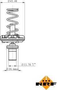 NRF 725049 - Termostat,lichid racire aaoparts.ro