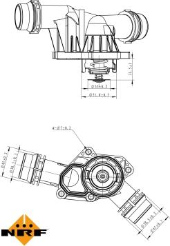 NRF 725044 - Termostat,lichid racire aaoparts.ro