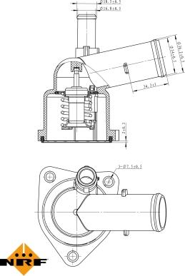 NRF 725043 - Termostat,lichid racire aaoparts.ro