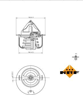 NRF 725054 - Termostat,lichid racire aaoparts.ro