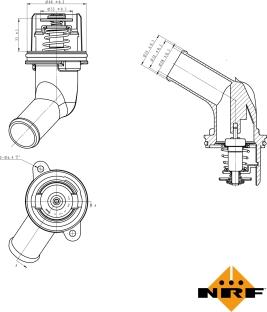 NRF 725055 - Termostat,lichid racire aaoparts.ro