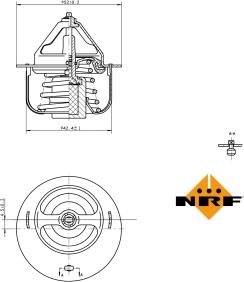 NRF 725057 - Termostat,lichid racire aaoparts.ro