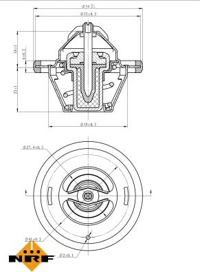 NRF 725064 - Termostat,lichid racire aaoparts.ro