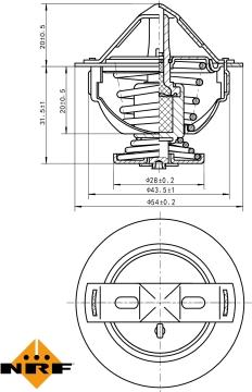 NRF 725060 - Termostat,lichid racire aaoparts.ro