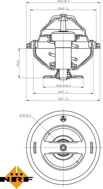 NRF 725063 - Termostat,lichid racire aaoparts.ro