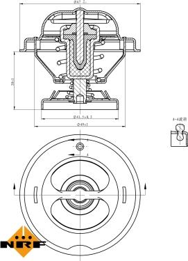 NRF 725062 - Termostat,lichid racire aaoparts.ro