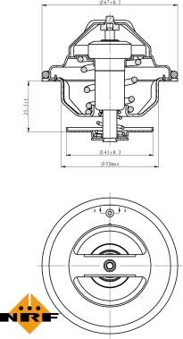 NRF 725067 - Termostat,lichid racire aaoparts.ro