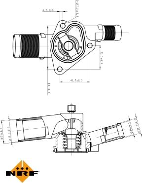 NRF 725009 - Termostat,lichid racire aaoparts.ro