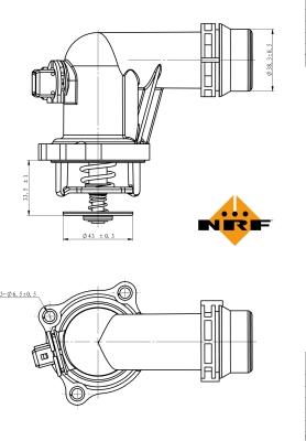 NRF 725001 - Termostat,lichid racire aaoparts.ro