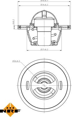 NRF 725016 - Termostat,lichid racire aaoparts.ro