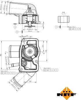 NRF 725010 - Termostat,lichid racire aaoparts.ro