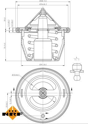 NRF 725012 - Termostat,lichid racire aaoparts.ro