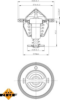 NRF 725088 - Termostat,lichid racire aaoparts.ro