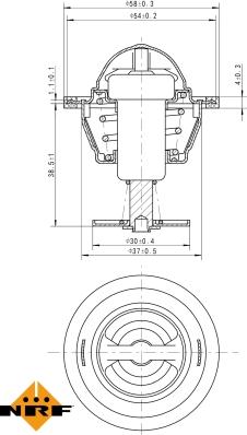 NRF 725083 - Termostat,lichid racire aaoparts.ro