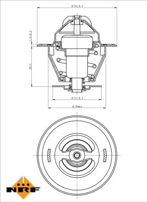 NRF 725036 - Termostat,lichid racire aaoparts.ro