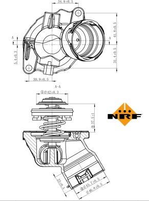 NRF 725032 - Termostat,lichid racire aaoparts.ro