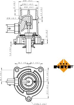 NRF 725024 - Termostat,lichid racire aaoparts.ro