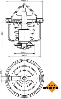 NRF 725026 - Termostat,lichid racire aaoparts.ro