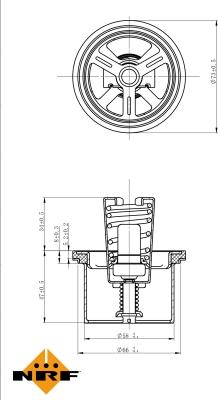 NRF 725020 - Termostat,lichid racire aaoparts.ro