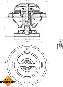 NRF 725074 - Termostat,lichid racire aaoparts.ro