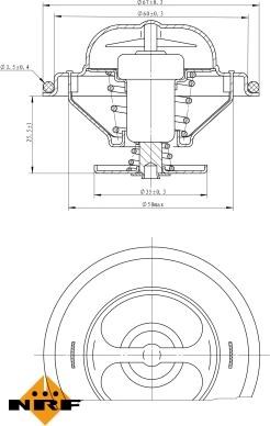 NRF 725070 - Termostat,lichid racire aaoparts.ro