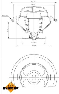 NRF 725071 - Termostat,lichid racire aaoparts.ro