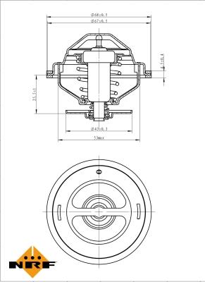 NRF 725194 - Termostat,lichid racire aaoparts.ro