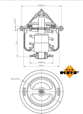 NRF 725190 - Termostat,lichid racire aaoparts.ro