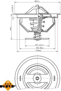 NRF 725198 - Termostat,lichid racire aaoparts.ro