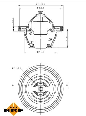 NRF 725149 - Termostat,lichid racire aaoparts.ro