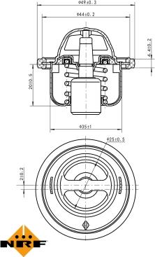 NRF 725146 - Termostat,lichid racire aaoparts.ro