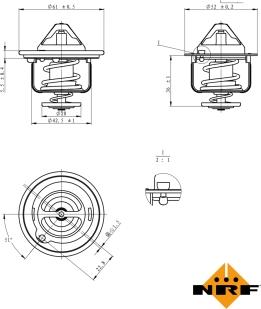 NRF 725143 - Termostat,lichid racire aaoparts.ro