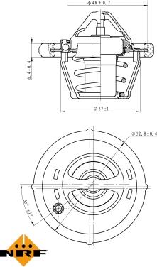 NRF 725159 - Termostat,lichid racire aaoparts.ro