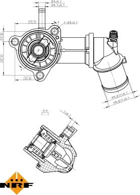 NRF 725164 - Termostat,lichid racire aaoparts.ro