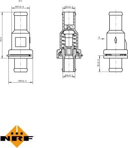 NRF 725166 - Termostat,lichid racire aaoparts.ro