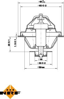 NRF 725162 - Termostat,lichid racire aaoparts.ro