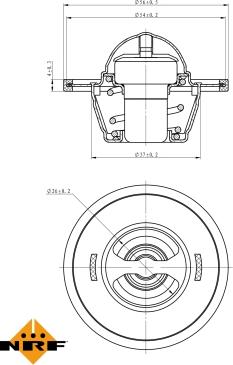 NRF 725104 - Termostat,lichid racire aaoparts.ro