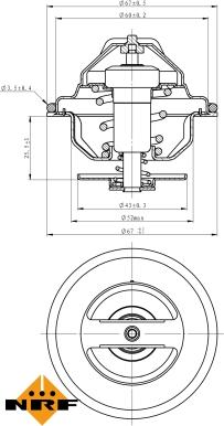 NRF 725100 - Termostat,lichid racire aaoparts.ro