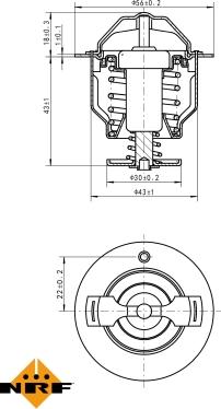 NRF 725119 - Termostat,lichid racire aaoparts.ro