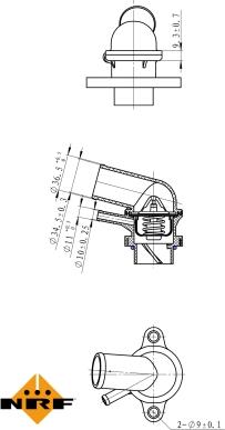 NRF 725116 - Termostat,lichid racire aaoparts.ro