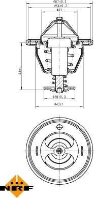 NRF 725111 - Termostat,lichid racire aaoparts.ro