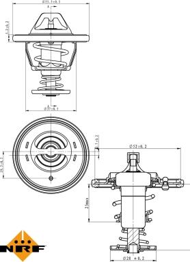 NRF 725118 - Termostat,lichid racire aaoparts.ro