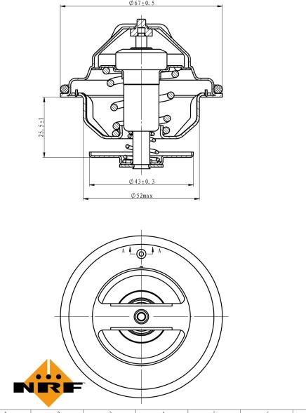 NRF 725186 - Termostat,lichid racire aaoparts.ro