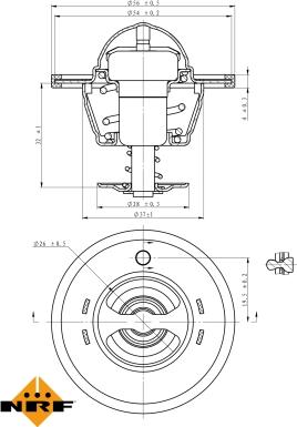 NRF 725180 - Termostat,lichid racire aaoparts.ro