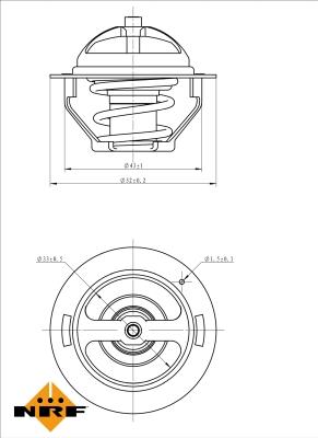 NRF 725181 - Termostat,lichid racire aaoparts.ro